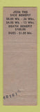 Matchbook Cover - Maennerchor Club Lebanon PA