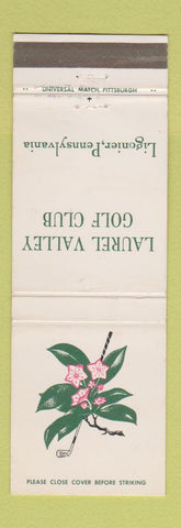 Matchbook Cover - Laurel Valley Golf Club Ligonier PA