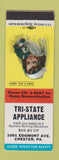 Matchbook Cover - Tri State Appliance Chester PA