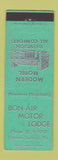 Matchbook Cover - Bon Air Motor Lodge Pocono Summit PA