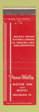 Matchbook Cover - Penn Wells Motor Inn Motel Wellsboro PA