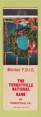 Matchbook Cover - Turbotville National Bank PA Christmas