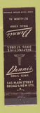 Matchbook Cover - Dennis Drug Company Bethlehem PA