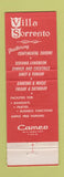 Matchbook Cover - Villa Sorrento Restaurant Morrisville PA