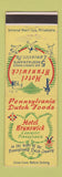 Matchbook Cover - Hotel Brunswick Lancaster PA