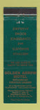 Matchbook Cover - Golden Arrow Motel  Shamokin Dam PA GREEN