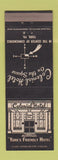 Matchbook Cover - Colonial Hotel York PA