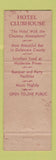 Matchbook Cover - Hotel Clubhouse Chester PA