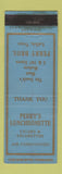 Matchbook Cover - Perry's Lunch Restaurant Lufkin TX WEAR