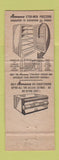 Matchbook Cover - Amana Air Conditioning Corpus Christi TX WEAR
