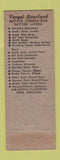 Matchbook Cover - Vergal Bourland Appliances Fort Worth TX
