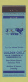 Matchbook Cover - Golden Grill Harrisburg PA WEAR