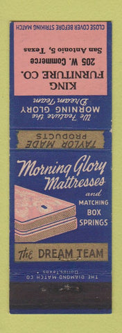 Matchbook Cover - Morning Glory Mattresses King Furniture San Antonio TX