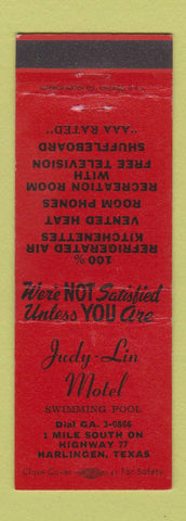 Matchbook Cover - Judy Lin Motel Harlingen TX