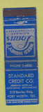 Matchbook Cover - Standard Credit Fort Worth TX