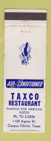 Matchbook Cover - Taxco Restaurant Mexican Corpus Christi TX