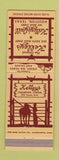 Matchbook Cover - Kelley's Grill Houston TX