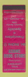 Matchbook Cover - Adam Drug Store Burkburnett TX WEAR