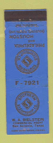 Matchbook Cover - Southern Steamship San Angelo TX
