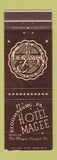 Matchbook Cover - Hotel Magee Bloomsburg PA