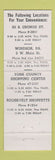 Matchbook Cover - Dovers and Mechanics National Bank York PA