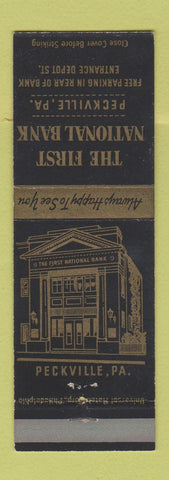 Matchbook Cover - First National Bank Peckville PA