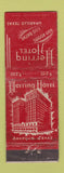 Matchbook Cover - Herring Hotel Amarillo TX WORN