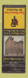 Matchbook Cover - Fort Worth Club Fort Worth TX WEAR