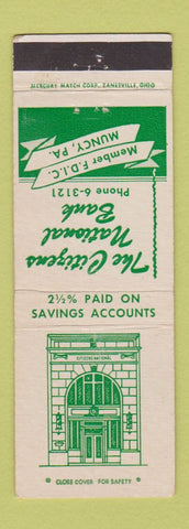 Matchbook Cover - Citizens National Bank Muncy PA