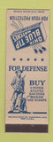Matchbook Cover - WWII Ohio Blue Tip Matches Bonds