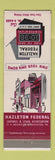 Matchbook Cover - Halzleton Federal Savings PA