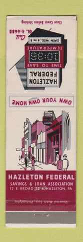 Matchbook Cover - Halzleton Federal Savings PA