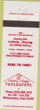 Matchbook Cover - Colony Village Restaurant Williamsburg IA
