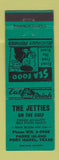 Matchbook Cover - The Jetties on the Gulf Port Isabel TX TEAL