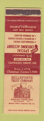 Matchbook Cover - Bellefonte Trust Company PA WEAR