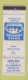 Matchbook Cover - The Dutch Cupboard Carlisle PA