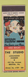 Matchbook Cover - The Studio Bristol PA WORN