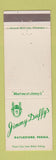 Matchbook Cover - Jimmy Duffy's Daylesford PA WEAR