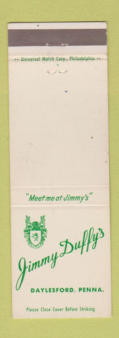 Matchbook Cover - Jimmy Duffy's Daylesford PA WEAR