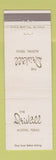 Matchbook Cover - Driskill Hotel Austin TX WEAR