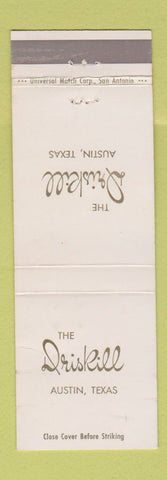 Matchbook Cover - Driskill Hotel Austin TX WEAR