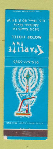 Matchbook Cover - Starlite Inn Abilene TX WORN