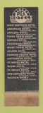 Matchbook Cover - Hotel Raleigh Waco TX Albert Pick WEAR