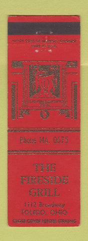 Matchbook Cover - The Fireside Grill Toledo OH
