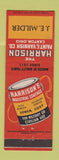 Matchbook Cover - Harrison Paint Varnish JE Milder Canton OH