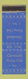Matchbook Cover - Cleveland Flying Club OH WEAR