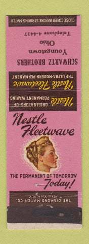 Matchbook Cover - Nestle Feetwave Salon Perm Youngstown OH girlie
