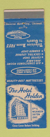 Matchbook Cover - Hotel Holden Dayton OH WEAR