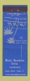 Matchbook Cover - Webb Hamilton Insurance Lima OH Christmas