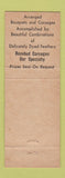 Matchbook Cover - Puff Feather Flowers St Marys OH